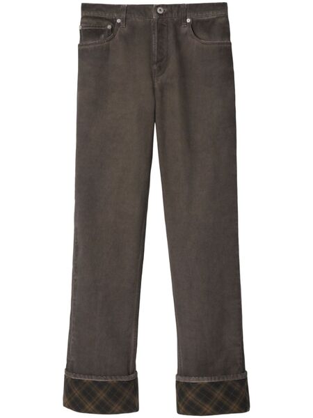  Burberry Wide-leg Jeans - Grey 