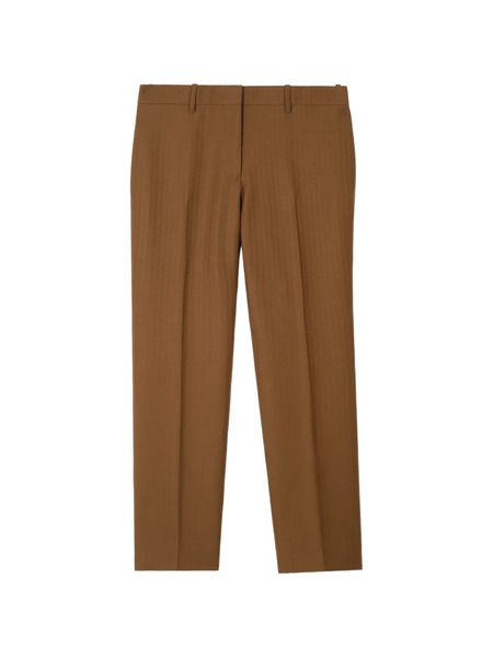  Burberry Wool Mohair Tailored Trousers - Brown 