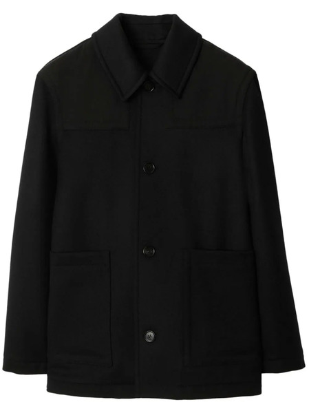  Burberry Wool Shirt Jacket - Black 