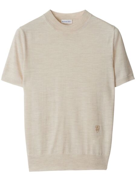  Burberry Wool T-shirt - Neutrals 
