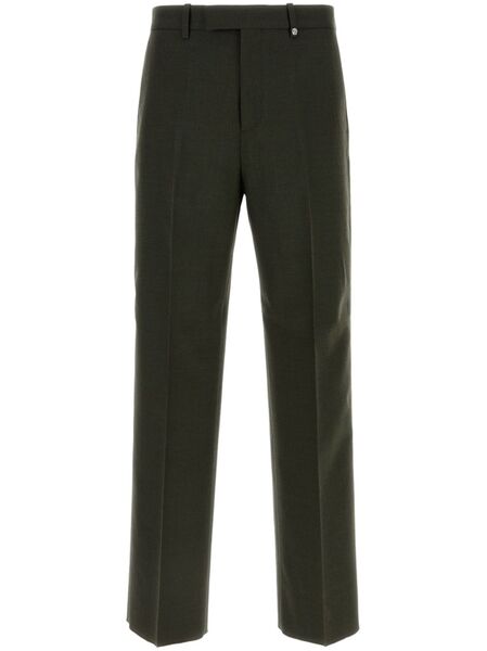  Burberry Wool Tailored Trousers - Green 