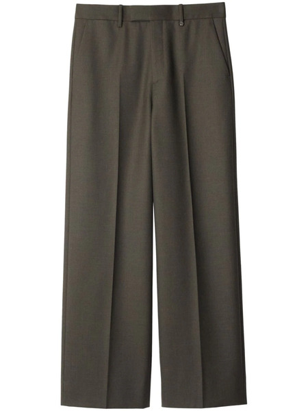  Burberry Wool Tailored Trousers - Grey 