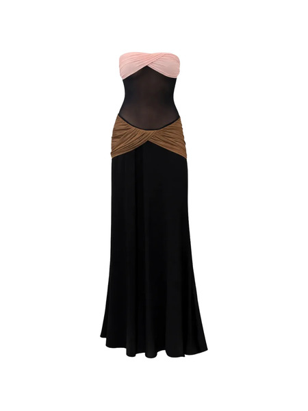  Burc Akyol Caryatid Twisted Maxi Dress - Black 