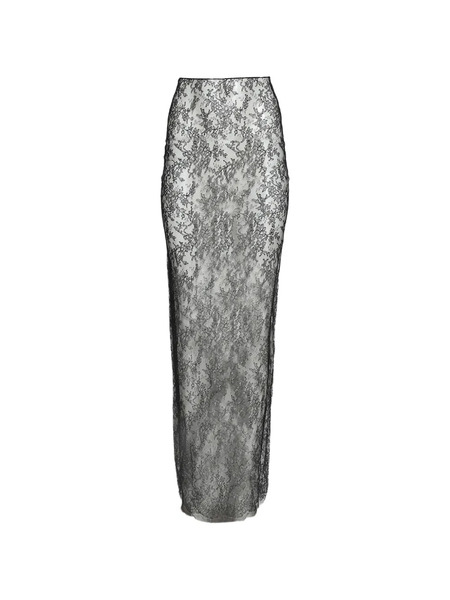  Burc Akyol Lace Pencil Skirt - Black 