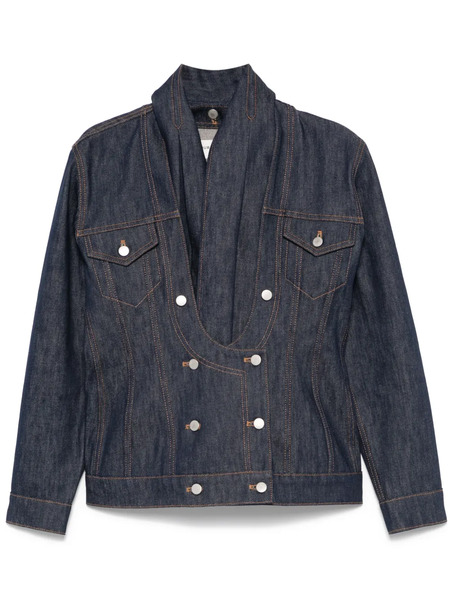  Burc Akyol Open Heart Denim Jacket - Blue 