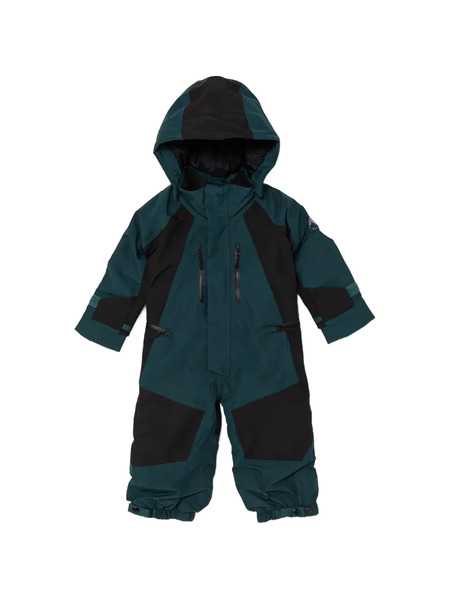  Burton Hooded Colour-block Ski Suit - Blue 