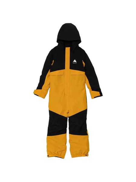  Burton Hooded Colour-block Ski Suit - Yellow 