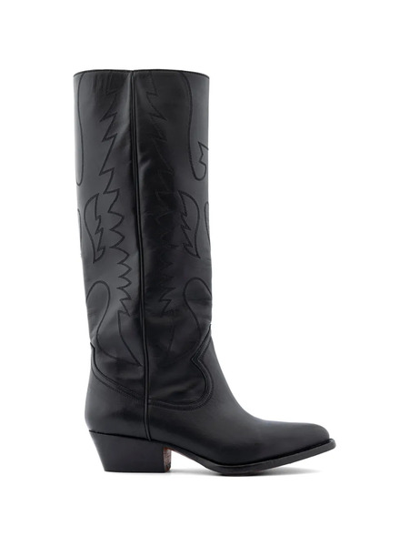  Buttero Embroidery Knee-high Boots - Black 