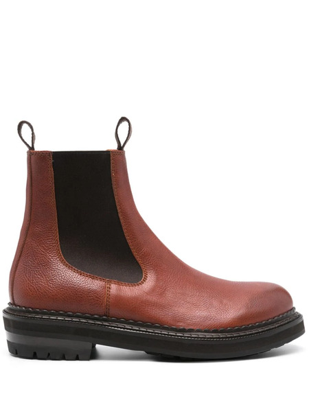  Buttero Leather Ankle Boots - Brown 