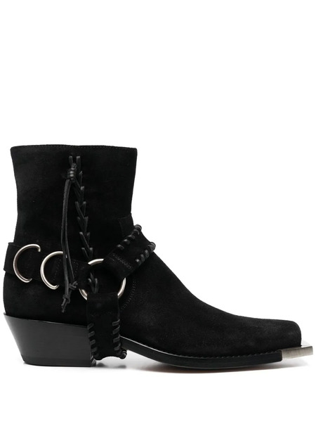  Buttero 55mm Suede Cowboy Boots - Black 
