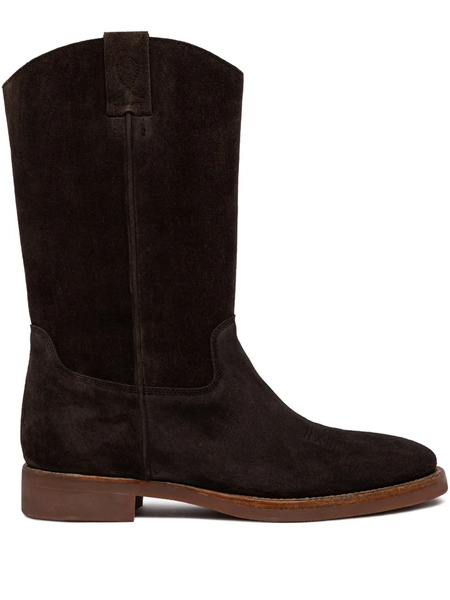  Buttero Panelled Suede Boots - Brown 