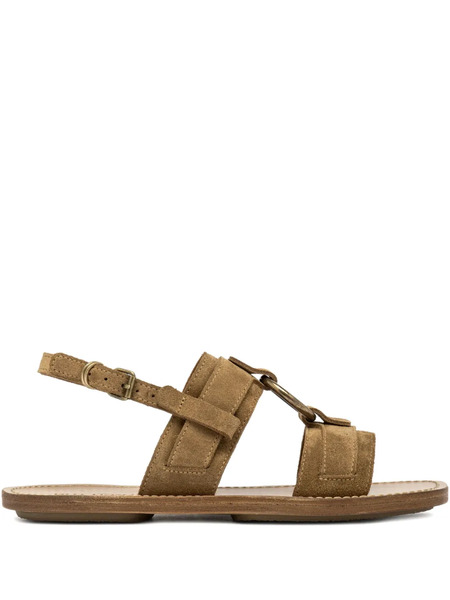  Buttero Ring-detail Sandals - Brown 