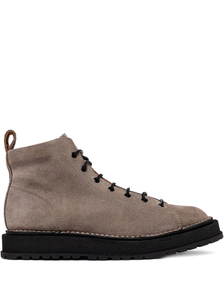  Buttero Suede Lace-up Ankle Boots - Neutrals 