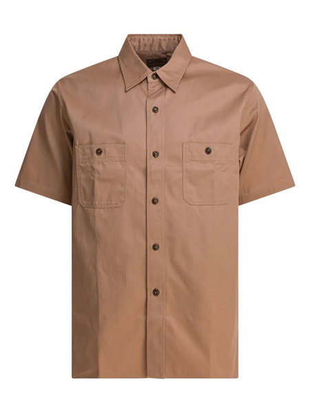  Buzz Ricksons Buttoned-pocket Cotton Shirt - Brown 
