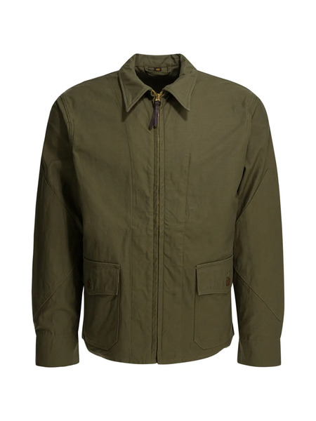  Buzz Ricksons Zip-up Flap-pocket Shirt Jacket - Green 
