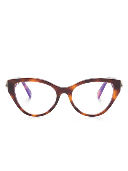  Bvlgari Butterfly-frame Glasses - Brown 