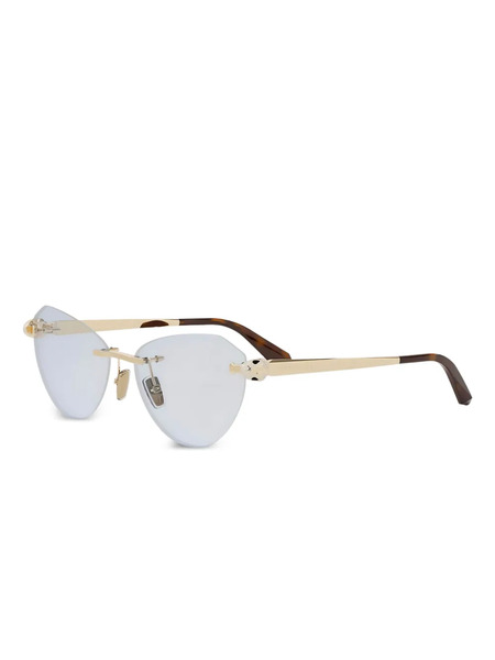  Bvlgari Cat-eye Sunglasses - Gold 