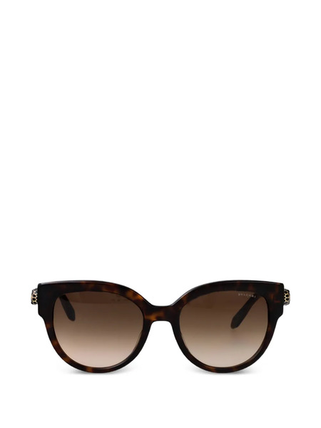  Bvlgari Embellishment Cat-eye Sunglasses - Brown 