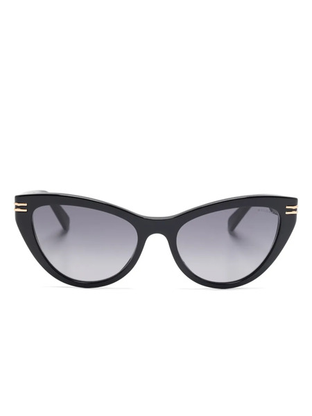  Bvlgari Logo-print Sunglasses - Black 