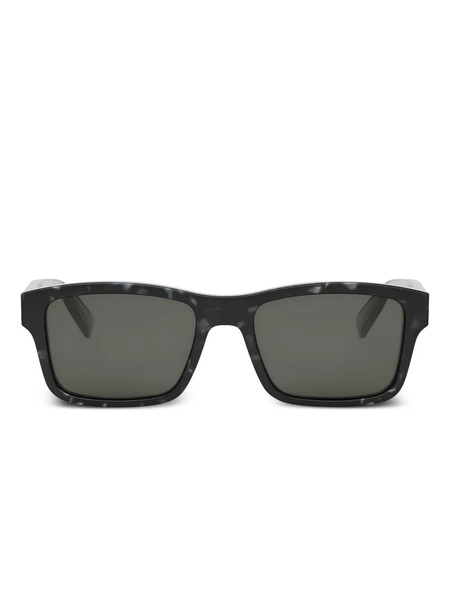  Bvlgari Marble-effect Square Sunglasses - Black 
