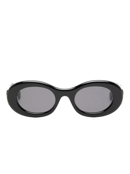  Bvlgari Oval-frame Sunglasses - Black 