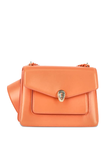  Bvlgari Pre-owned Serpenti Forever Leather Tote Bag - Orange 