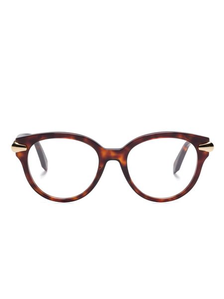  Bvlgari Round-frame Glasses - Brown 