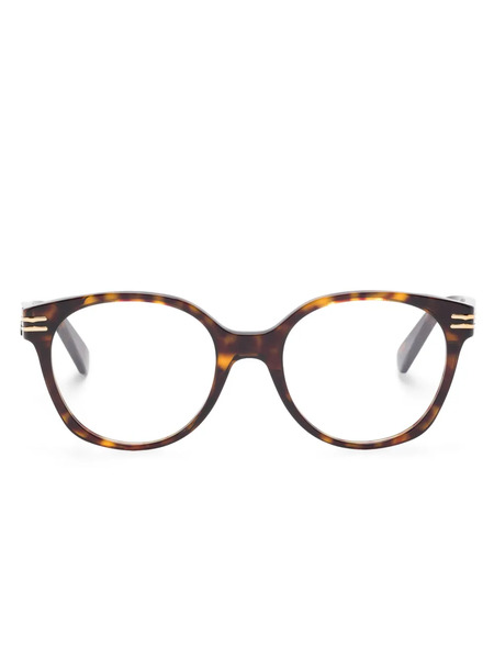 Bvlgari Round-frame Glasses - Brown 