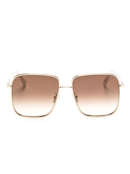  Bvlgari Square-frame Sunglasses - Gold 