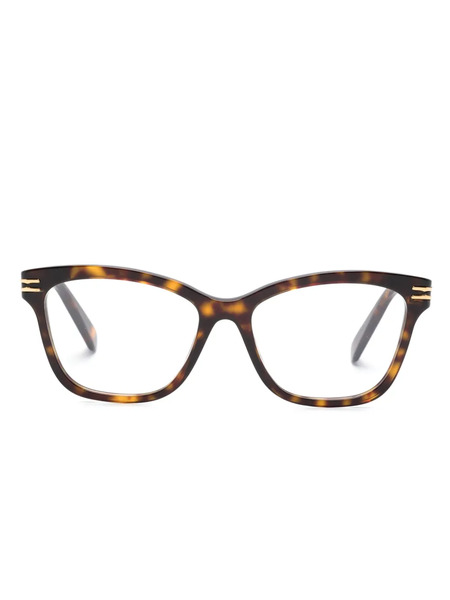  Bvlgari Tortoiseshell-effect Cat-eye Glasses - Brown 