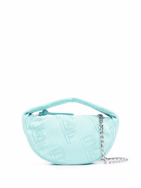 By Far Cush Perforated-detail Tote Bag - Blue 