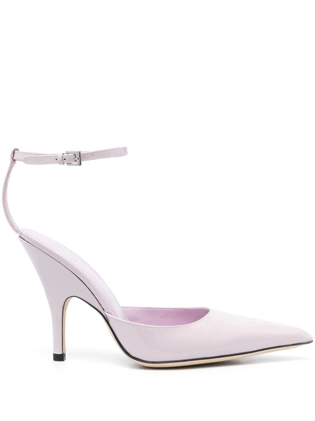  By Far Eliza 75mm Pointed-toe Pumps - Purple 