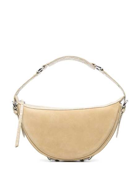  By Far Gib Suede Shoulder Bag - Neutrals 