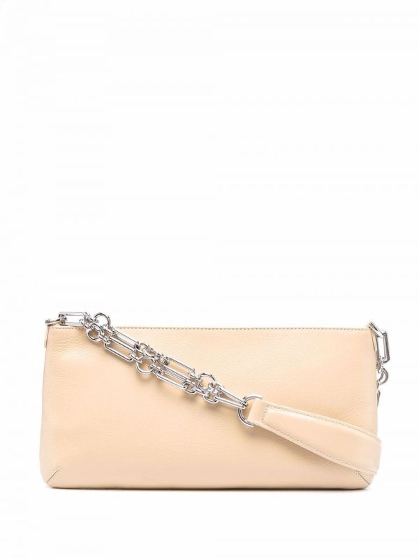  By Far Holly Leather Shoulder Bag - Neutrals 