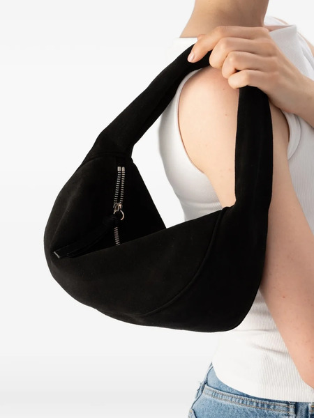  By Far Maxi Cush Leather Shoulder Bag - Black 
