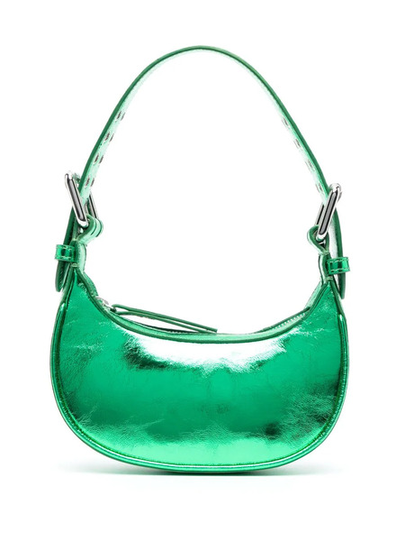 By Far Metallic-effect Tote Bag - Green 