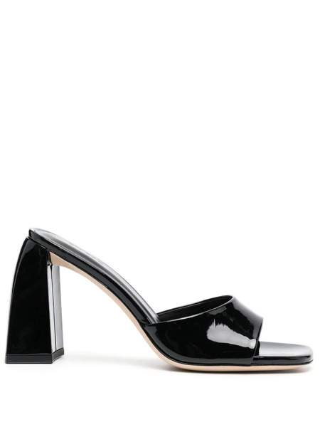  By Far Patent Leather Sandals - Black 