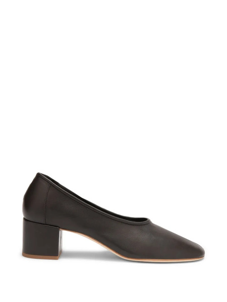 By Far Prudence Leather Heeled Pumps - Brown 