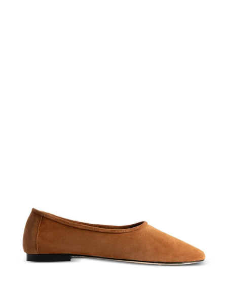  By Far Prudence Summer Leather Ballet Flat - Brown 