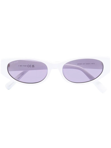  By Far Rodeo Rectangular-frame Sunglasses - White 