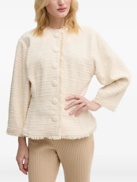  By Malene Birger Button Fringed Jacket - Neutrals 