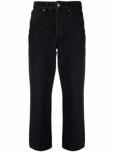  By Malene Birger Cropped-leg Jeans - Black 
