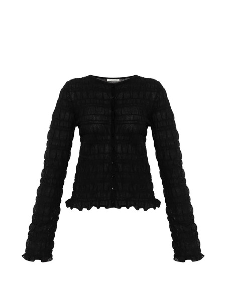  By Malene Birger Ebba Ruffled Cardigan - Black 