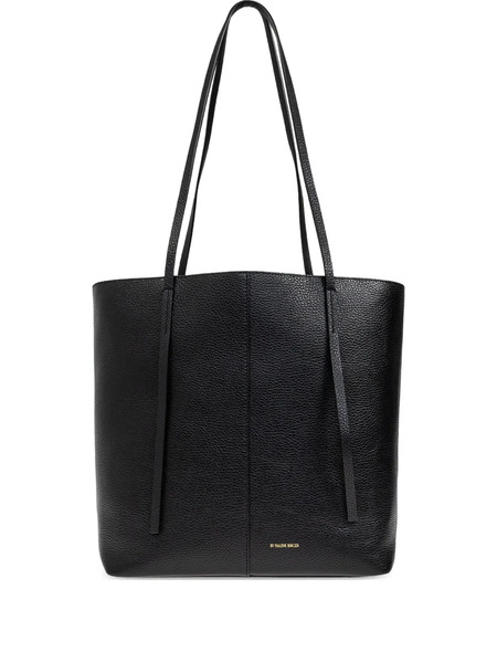  By Malene Birger Edel Textured Leather Tote Bag - Black 