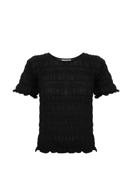  By Malene Birger Ella Crew-neck Top - Black 