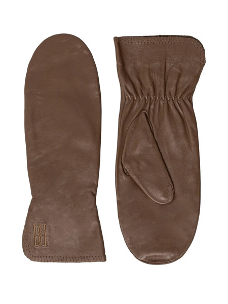  By Malene Birger Embroidered Gloves - Brown 