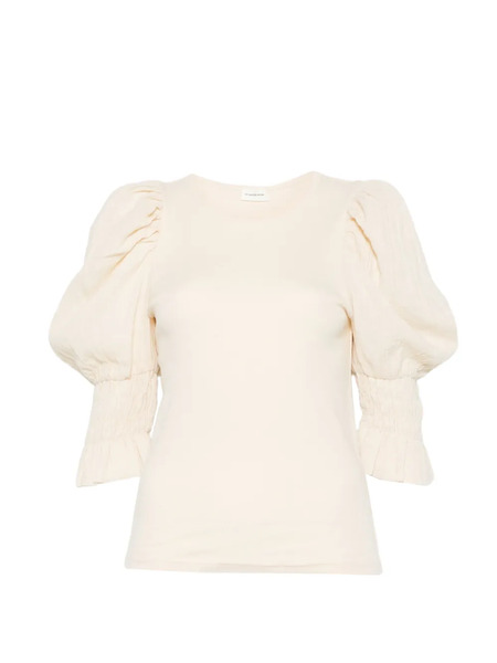  By Malene Birger Puff-sleeve T-shirt - Neutrals 