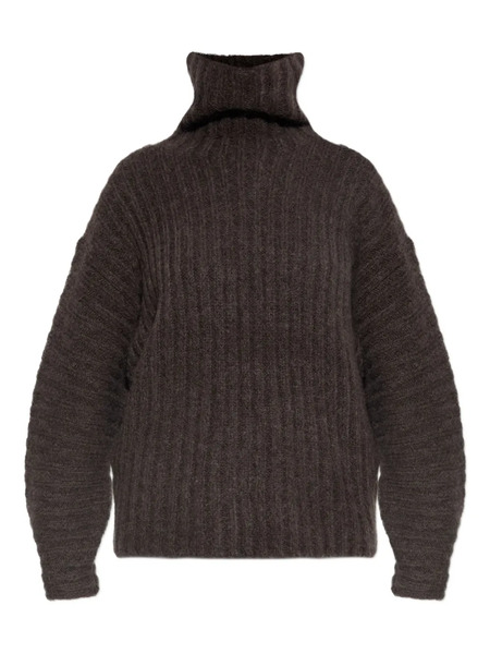  By Malene Birger Ribbed Turtleneck Sweater - Brown 
