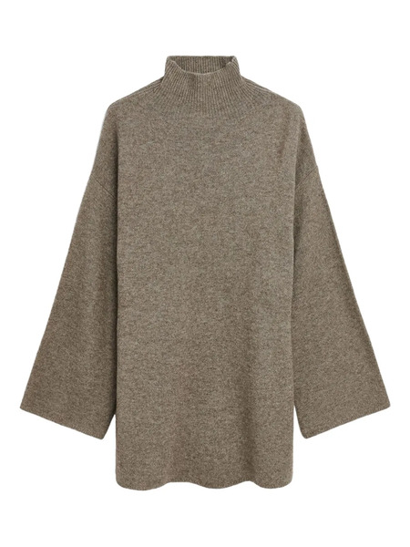  By Malene Birger Turtleneck Wide-sleeves Sweater - Brown 