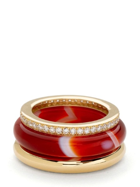  By Pariah Classic Stack Ring - Red 